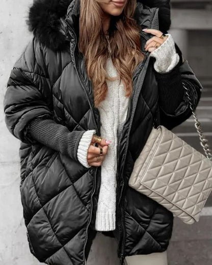 Winterjacke mit Kapuze Warm Isoliert