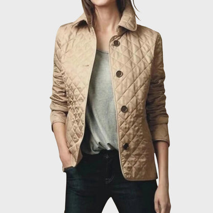 Stilvolle Steppjacke Mit Umschlagkragen