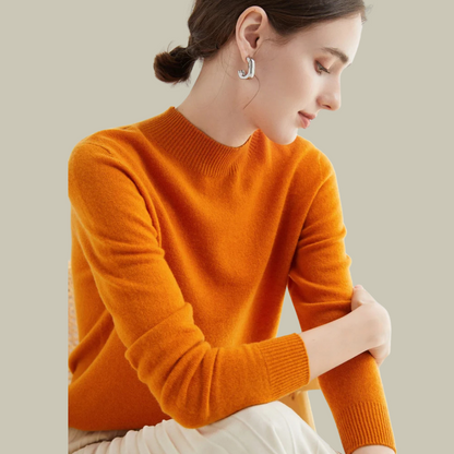 Damen Merinowolle Pullover Warm Winter