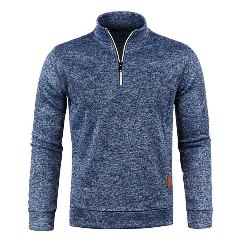 Weicher Strickpullover Damen Pullover mit Polo Kragen