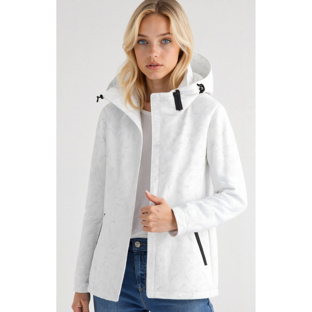 Frauen Windbreaker Kapuze Reißverschluss