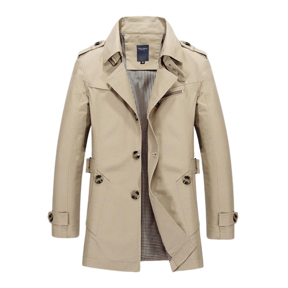 Herren Mantel Winddicht Wasserdicht Outdoor - IdealeKleiden
