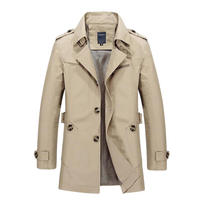 Herren Mantel Winddicht Wasserdicht Outdoor - IdealeKleiden