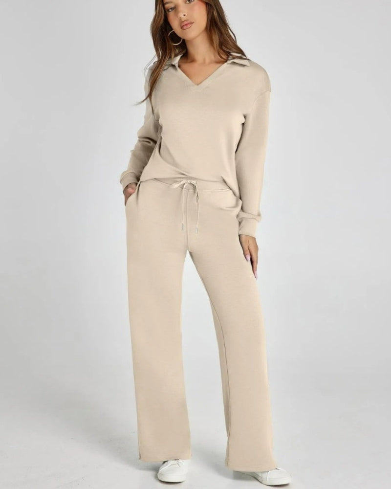 Elegantes 2-Teiliges Kleid Set Damen - IdealeKleiden
