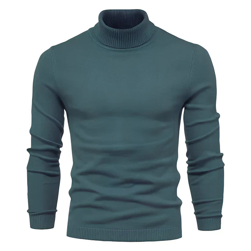 Herren Slimfit Rollkragenpullover Modern