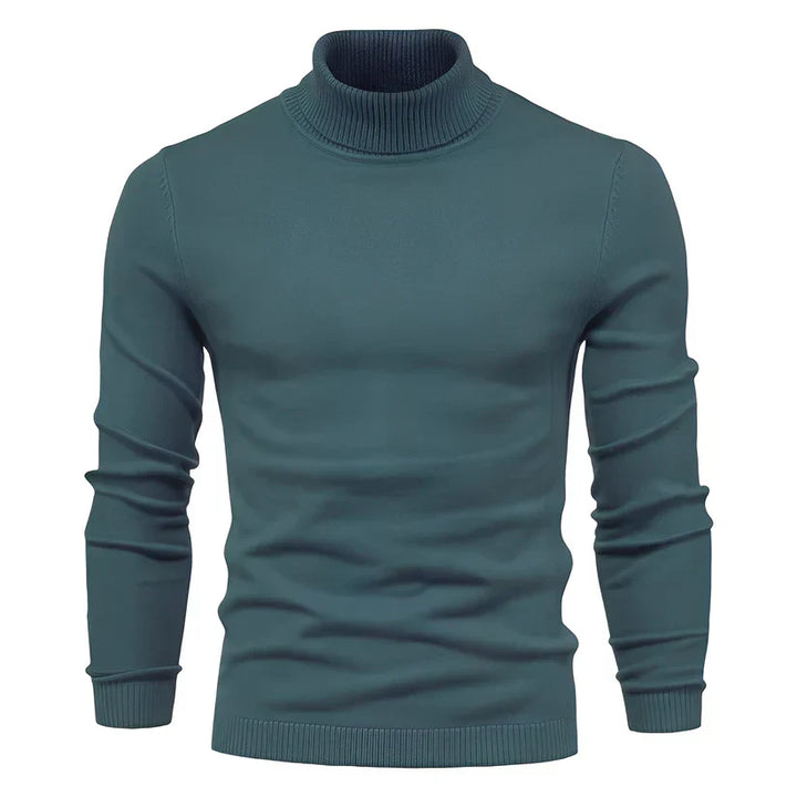 Herren Slimfit Rollkragenpullover Modern