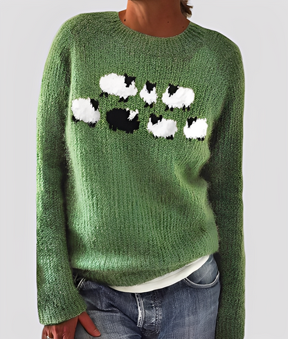 Damen Wollpullover Elegantes Design
