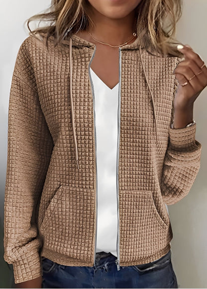 Modischer Cardigan Frauen Kapuze Taschen