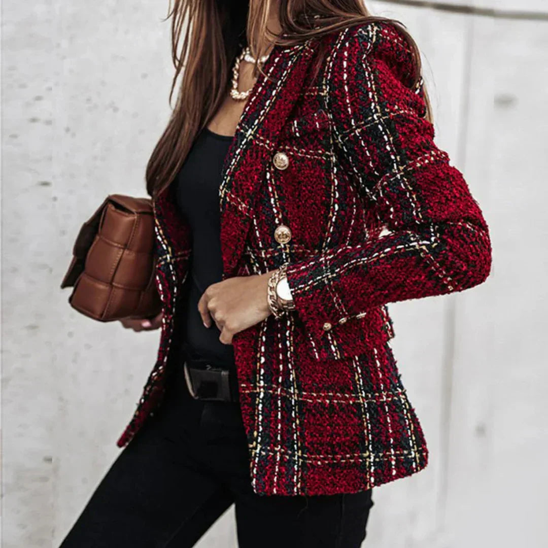Eleganter Damen Blazer Slim Fit Büro - IdealeKleiden