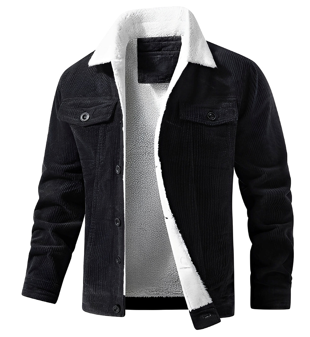 Herren Cordjacke Bequem Plüsch