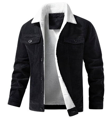 Herren Cordjacke Bequem Plüsch