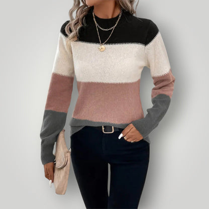 Damen Strickpullover Warm Weich Kapuze