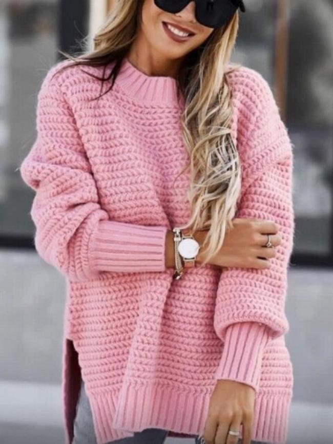 Weiches Strickkleid | Damenpullover Elegant Geschnitten