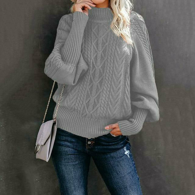 Eleganter Strickpullover Klassisch Damen