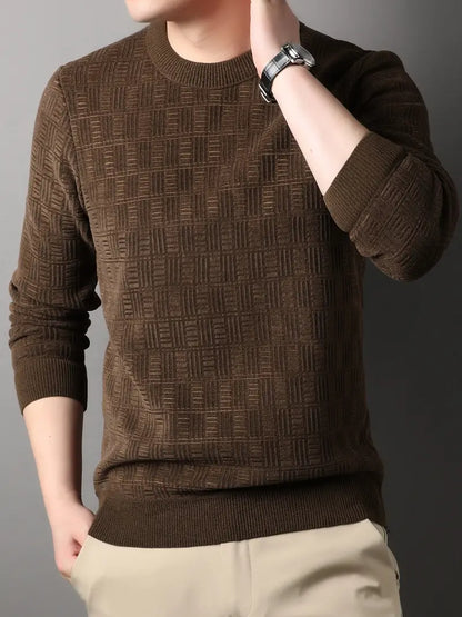 Rundhals Pullover für Männer Casual - IdealeKleiden