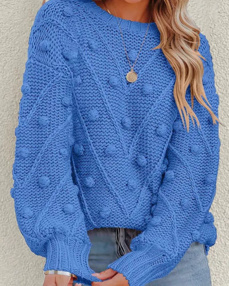 Bequemer Strickpullover Lässig Stil