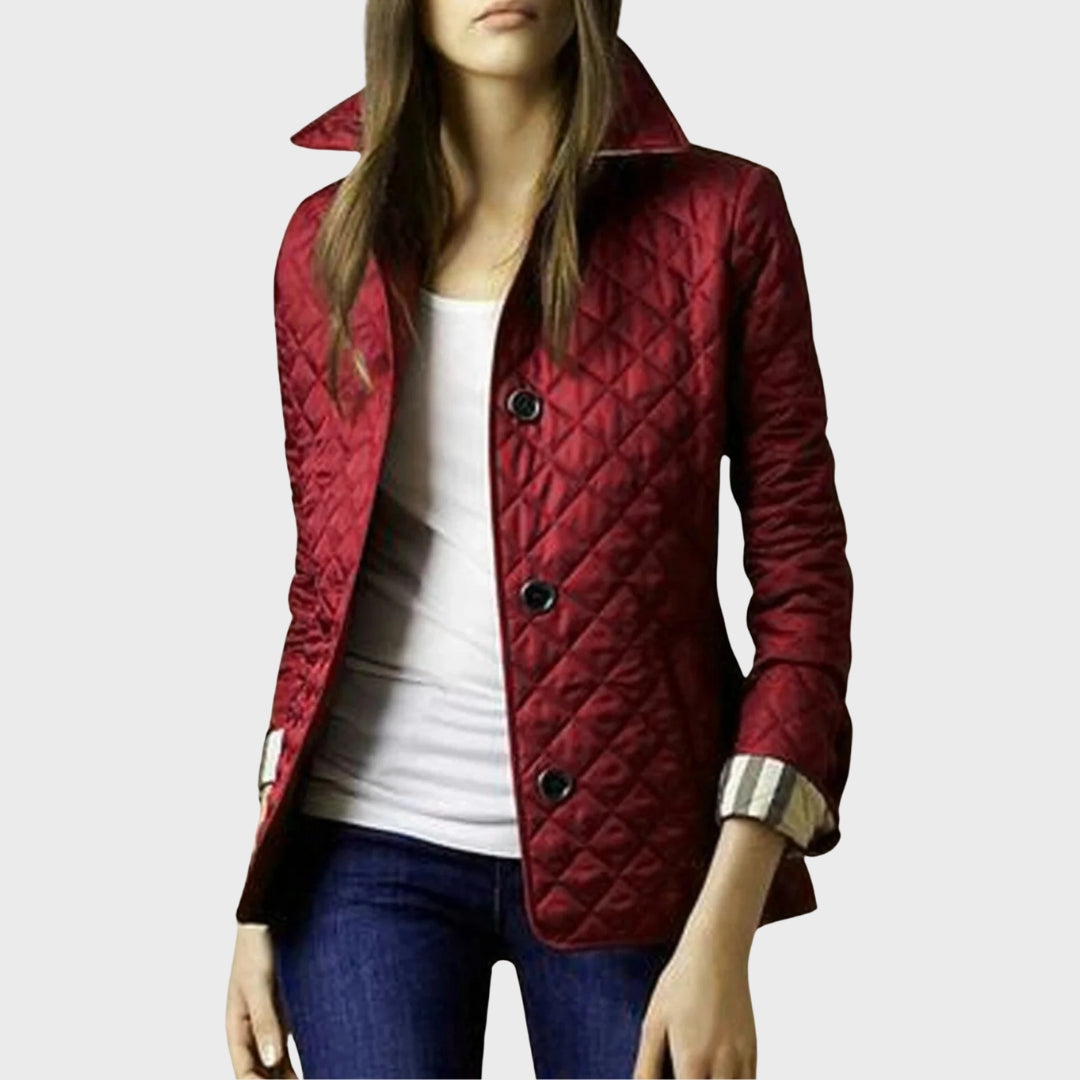 Stilvolle Steppjacke Mit Umschlagkragen