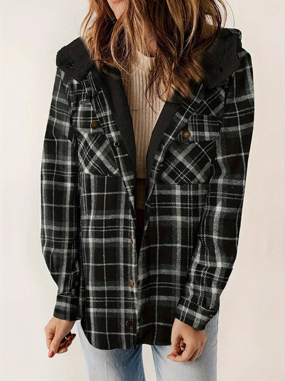 Weiche Winterjacke Samtfutter Kapuze