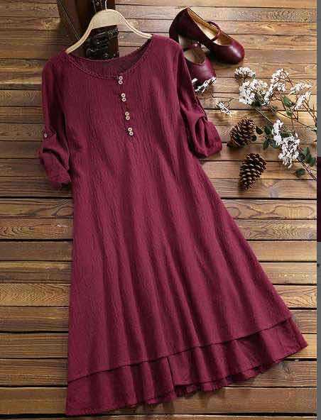 Damen Sommerkleid Lässig Dekorativ Blumenmuster