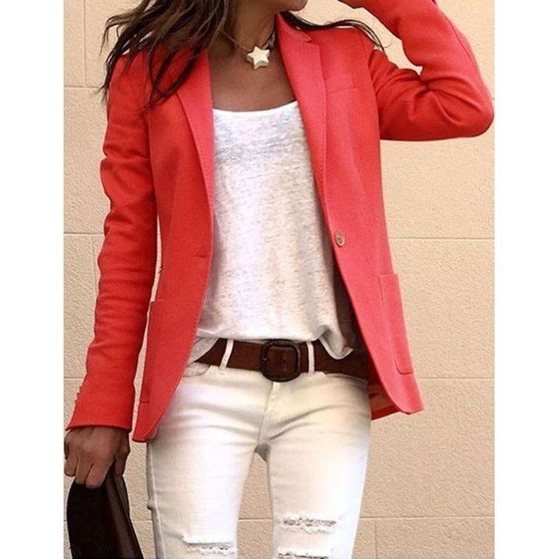 Damen Blazer Slim Fit Elegant Revers