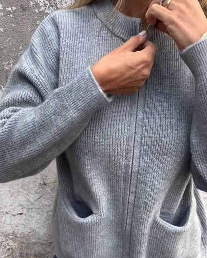 Elegante Damenjacke Mit Klassischem Reißverschluss - IdealeKleiden
