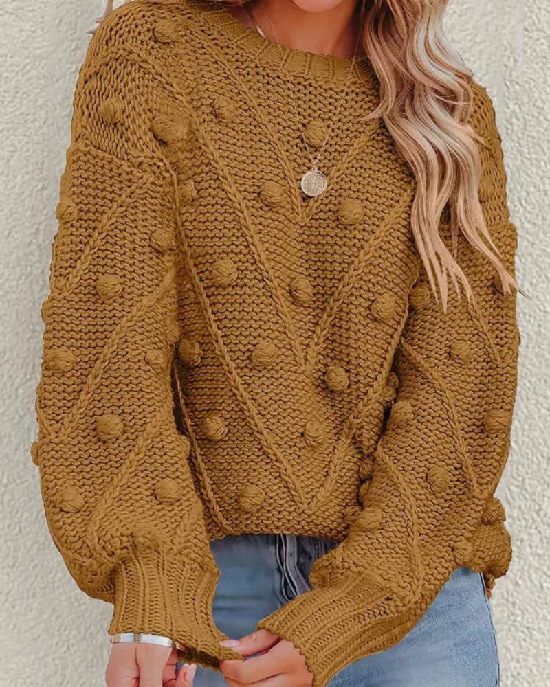 Bequemer Strickpullover Lässig Stil