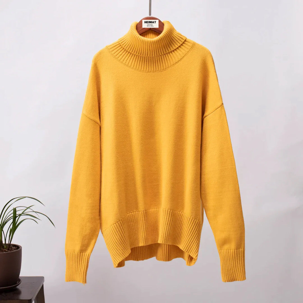 Bequemer Damen Pullover Locker Geschnitten - IdealeKleiden