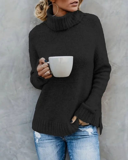 Stylische Frauenpullover | Langärmlige Turtleneck Sweater