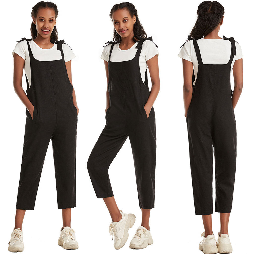 Damen Overall Modern Mit Taschen Verstellbar