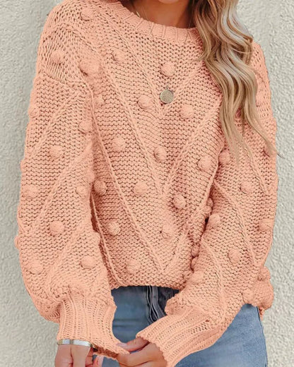 Bequemer Strickpullover Lässig Stil