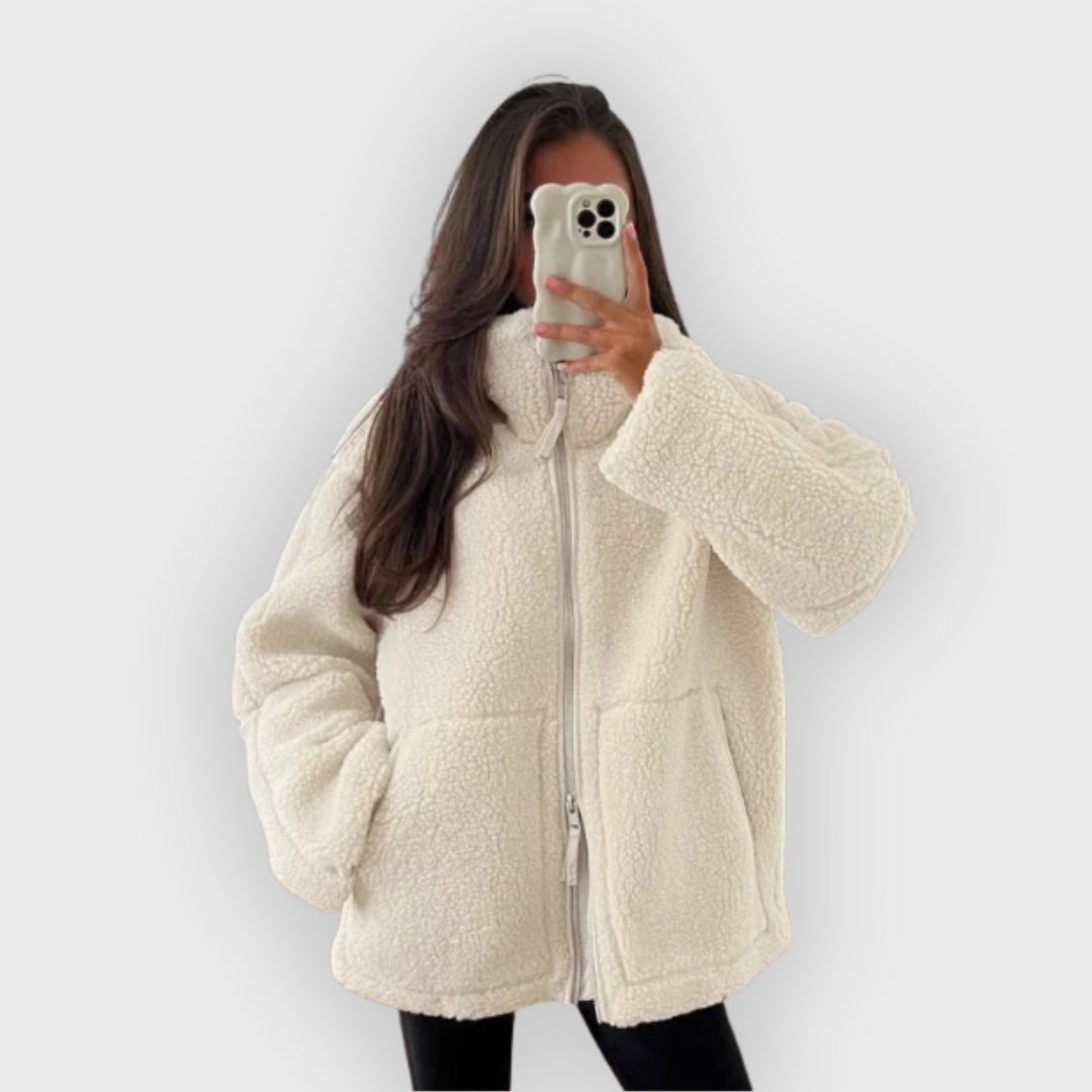 Übergrößte Fleecejacke Warm und Bequem