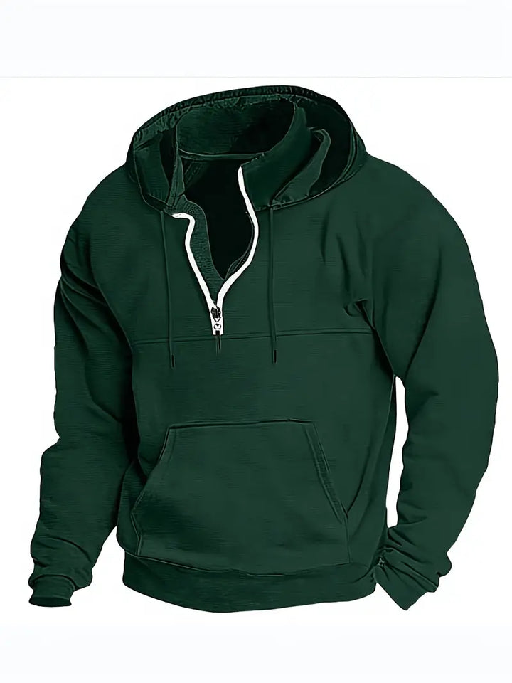 Lässiger Herren Pullover Mit Viertelreißverschluss