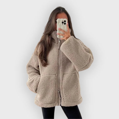 Übergrößte Fleecejacke Warm und Bequem