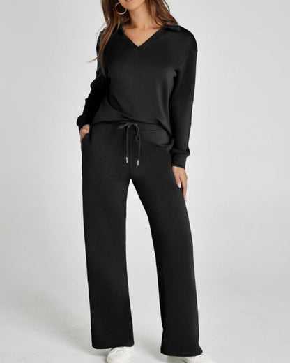 Elegantes 2-Teiliges Kleid Set Damen