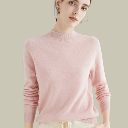 Damen Merinowolle Pullover Warm Winter