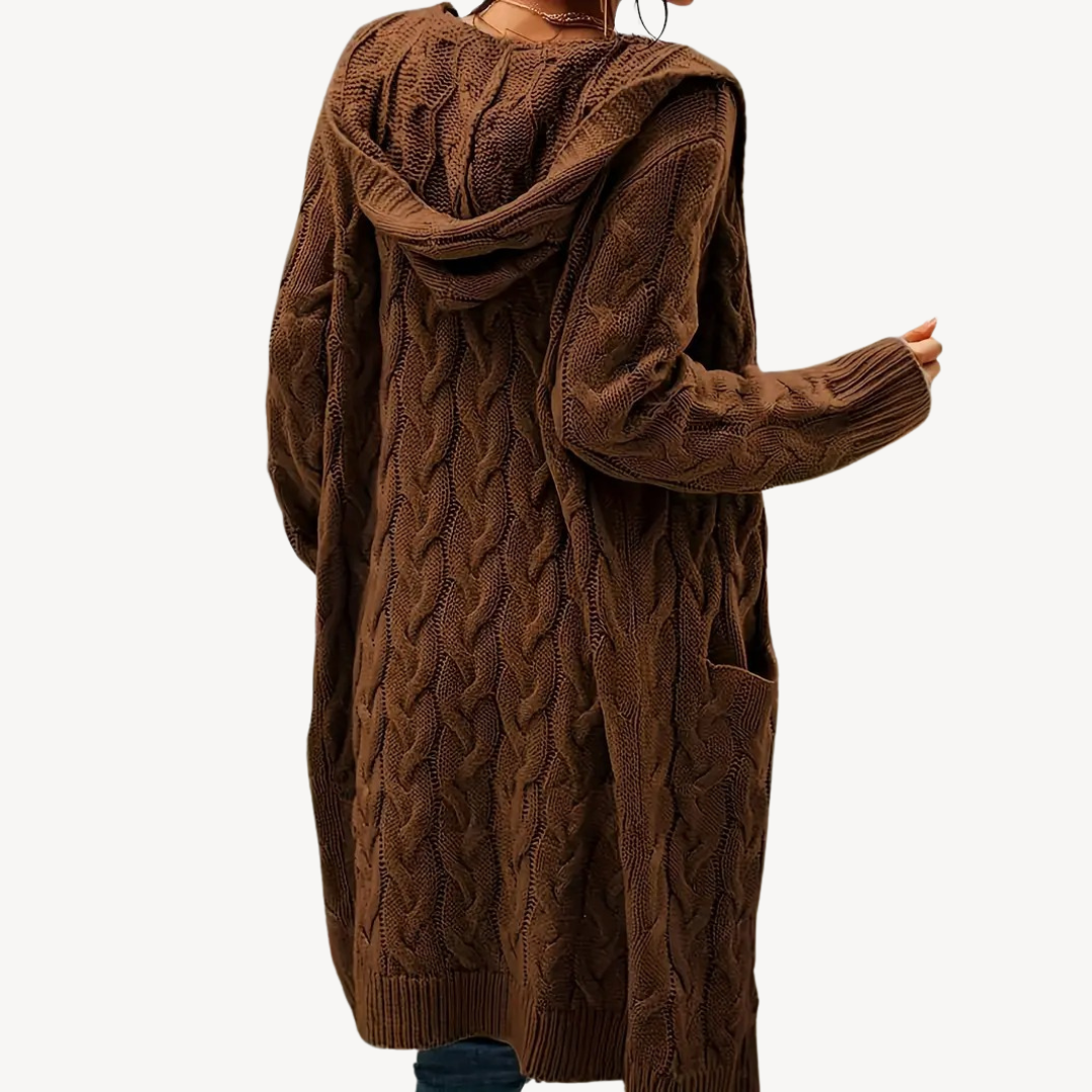 Kapuzen Cardigan Bequem Warm - IdealeKleiden