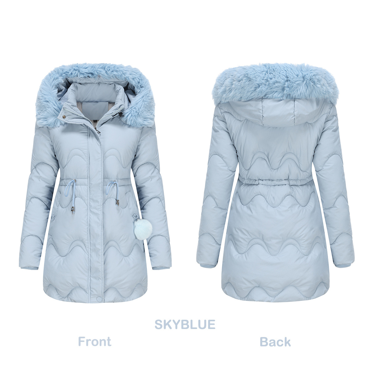 Winterdaunenjacke Kapuze Warm Isoliert
