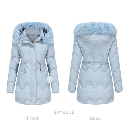 Winterdaunenjacke Kapuze Warm Isoliert