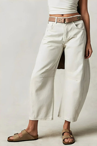 Damen Freizeitjeans Bequem Weite Passform