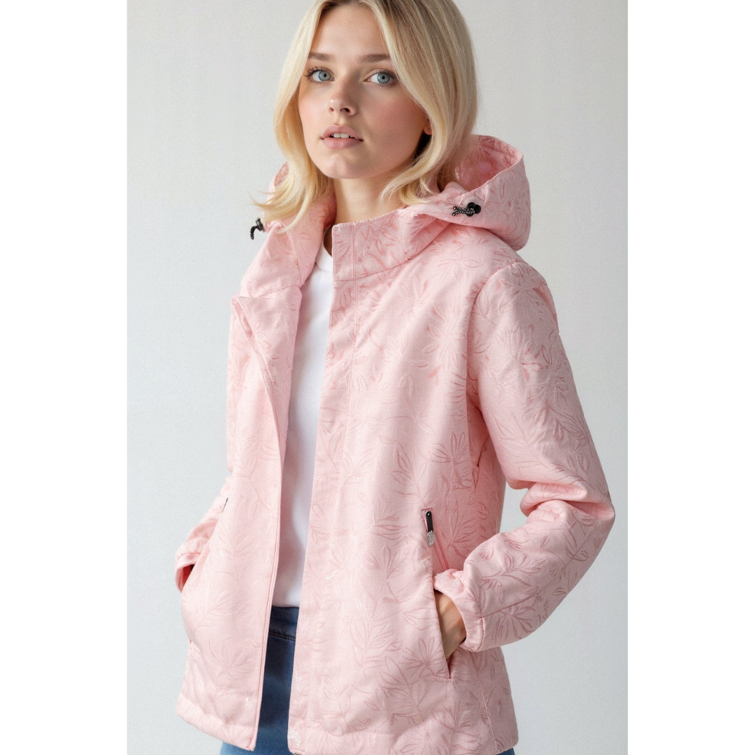 Frauen Windbreaker Kapuze Reißverschluss