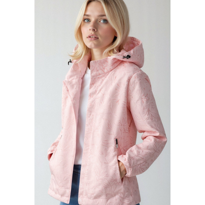 Frauen Windbreaker Kapuze Reißverschluss