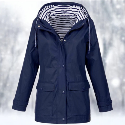 Damen Winterjacke Kapuze Reißverschluss