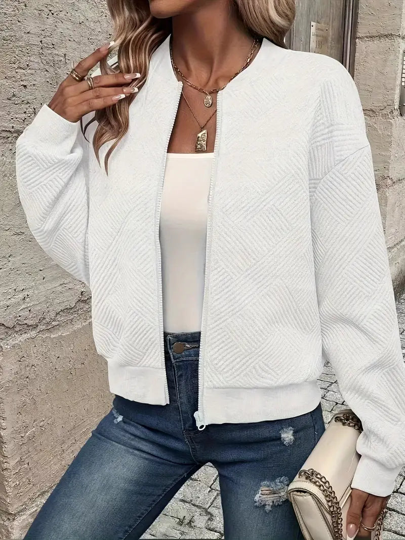 Damen Cardigan Herbst Warm Rippbund