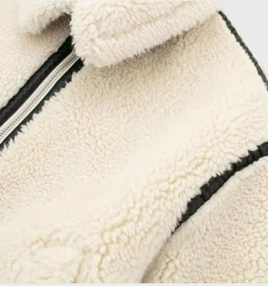 Damen Oversized Fleece Jacke Warm Bequem - IdealeKleiden
