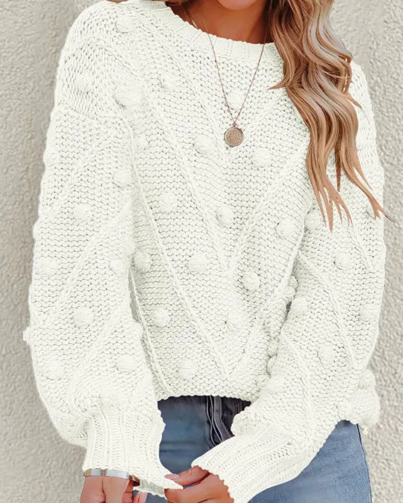 Bequemer Strickpullover Lässig Stil