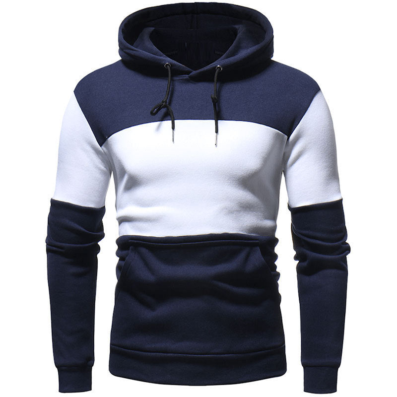 Farbblock-Hoodie Herren Trendy Sportlich - IdealeKleiden