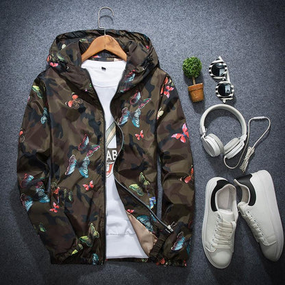 Herren Damen Kräuter Jacke Natürlich