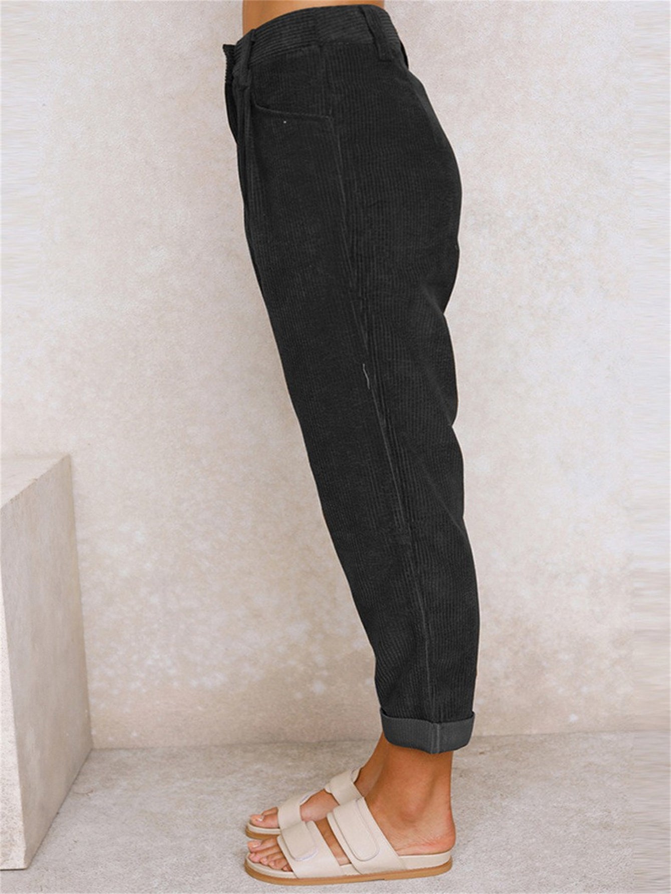 Elegante Damen Hose Gerades Bein Moderne Mode - IdealeKleiden
