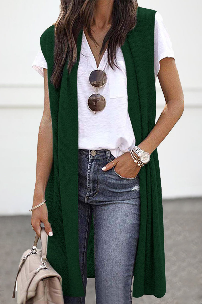Stilvolle Winterstrickjacke Bequem Klassisch