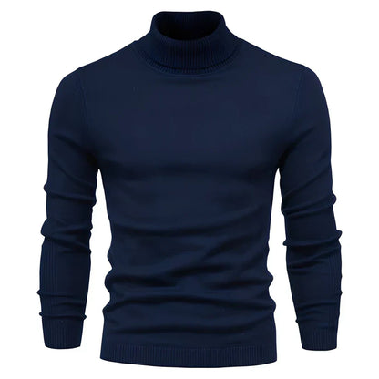 Herren Slimfit Rollkragenpullover Modern